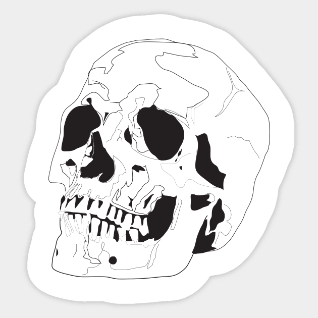 Skull Sticker by LizzyM